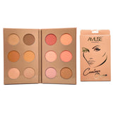 Contour Blush & Highlight Pallette - 12 Colors