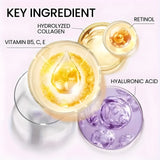Firming Peptide Powerful Day and Night Cream, Brightening/Hydrating Skin Renewal Cream, Anti-Aging Facial Moisturizer