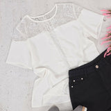 Lace Trim Blouse