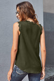 Lace Detail V Neck Top