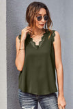 Lace Detail V Neck Top