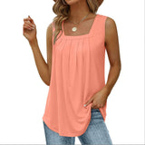 Loose Fit Causal U Neck Tank Top