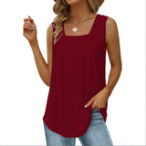 Loose Fit Causal U Neck Tank Top
