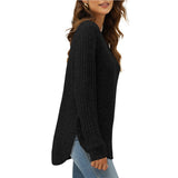 Long Sleeve Lightweight Ribbed Tunic Sweater S-2X