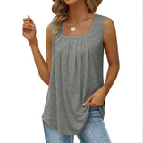 Loose Fit Causal U Neck Tank Top