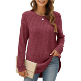 Long Sleeve Lightweight Ribbed Tunic Sweater S-2X