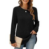 Long Sleeve Lightweight Ribbed Tunic Sweater S-2X