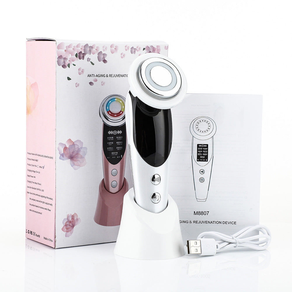 7-in-1 Facial Massager EMS Micro-current Color Light