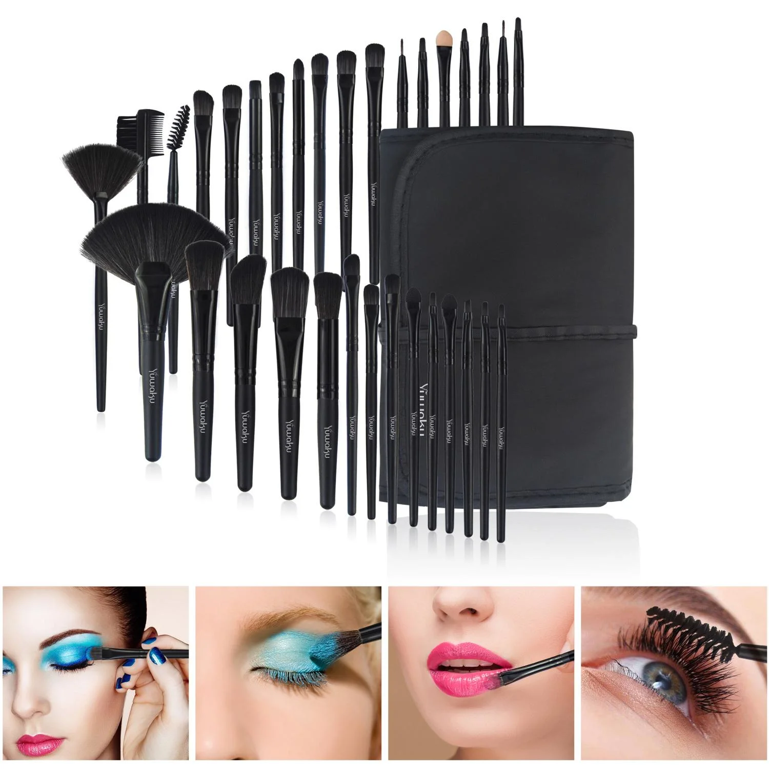Eye Shadow/Eyeliner/Foundation Makeup Brush Set, 32 pcs