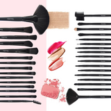 Eye Shadow/Eyeliner/Foundation Makeup Brush Set, 32 pcs
